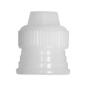 Adapter of coupler om gemakkelijk spuitmondjes te verwisselen op een spuitzak.