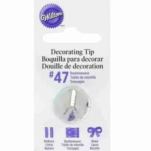 Wilton Decorating Tip Basketweave #47